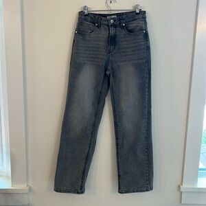 Oat New York Gray High Rise Straight Leg Jeans- 27